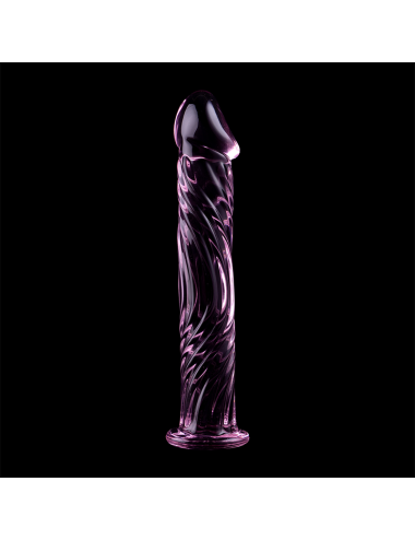 NEBULA SERIES BY IBIZA - MODEL 12 DILDO BOROSILICATE GLASS PINK 17 CM -O- 3.5 CM