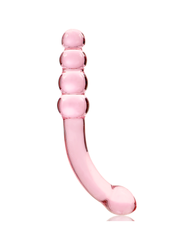 NEBULA SERIES BY IBIZA - MODEL 14 DILDO BOROSILICATE GLASS PINK 18.5 CM -O- 3 CM