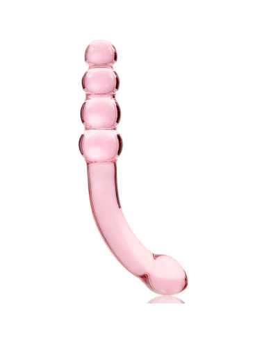 NEBULA SERIES BY IBIZA - MODEL 14 DILDO BOROSILICATE GLASS PINK 18.5 CM -O- 3 CM