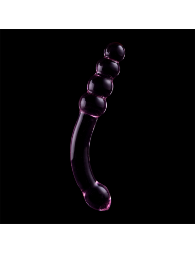NEBULA SERIES BY IBIZA - MODEL 14 DILDO BOROSILICATE GLASS PINK 18.5 CM -O- 3 CM
