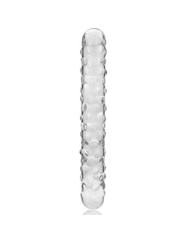 NEBULA SERIES BY IBIZA - MODEL 15 DILDO BOROSILICATE GLASS CLEAR 18.5 CM -O- 3 CM