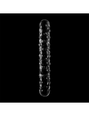NEBULA SERIES BY IBIZA - MODEL 15 DILDO BOROSILICATE GLASS CLEAR 18.5 CM -O- 3 CM