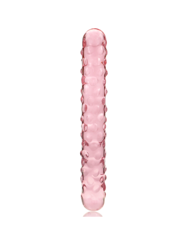 NEBULA SERIES BY IBIZA - MODEL 15 DILDO BOROSILICATE GLASS PINK 18.5 CM -O- 3 CM