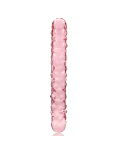 NEBULA SERIES BY IBIZA - MODEL 15 DILDO BOROSILICATE GLASS PINK 18.5 CM -O- 3 CM