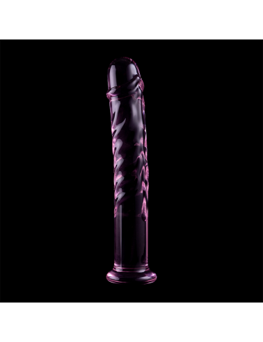 NEBULA SERIES BY IBIZA - MODEL 16 DILDO BOROSILICATE GLASS PINK 18.5 CM -O- 3 CM