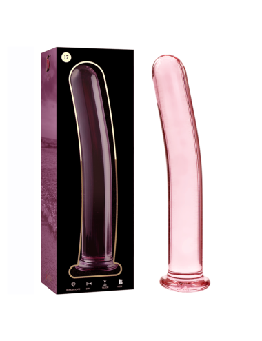 NEBULA SERIES BY IBIZA - MODEL 17 DILDO BOROSILICATE GLASS PINK 18.5 CM -O- 3 CM
