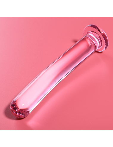 NEBULA SERIES BY IBIZA - MODEL 17 DILDO BOROSILICATE GLASS PINK 18.5 CM -O- 3 CM