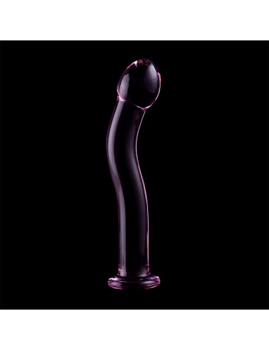 NEBULA SERIES BY IBIZA - MODEL 18 DILDO BOROSILICATE GLASS PINK 18.5 CM -O- 3.5 CM
