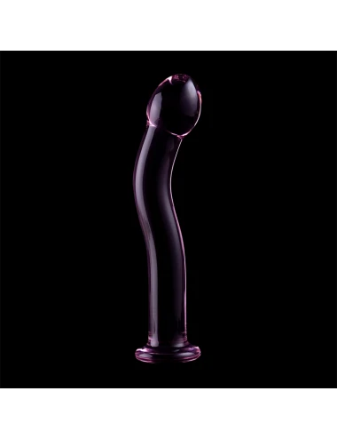 NEBULA SERIES BY IBIZA - MODEL 18 DILDO BOROSILICATE GLASS PINK 18.5 CM -O- 3.5 CM