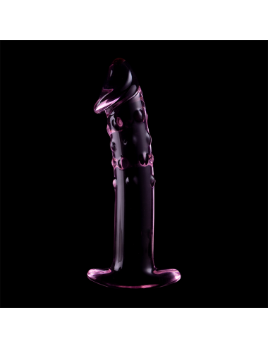 NEBULA SERIES BY IBIZA - MODEL 19 DILDO BOROSILICATE GLASS PINK 18.5 CM -O- 4 CM