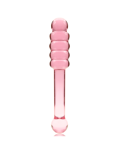 NEBULA SERIES BY IBIZA - MODEL 20 DILDO BOROSILICATE GLASS PINK 20.5 CM -O- 3 CM