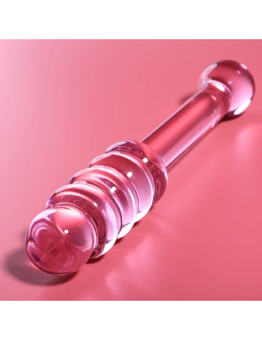 NEBULA SERIES BY IBIZA - MODEL 20 DILDO BOROSILICATE GLASS PINK 20.5 CM -O- 3 CM