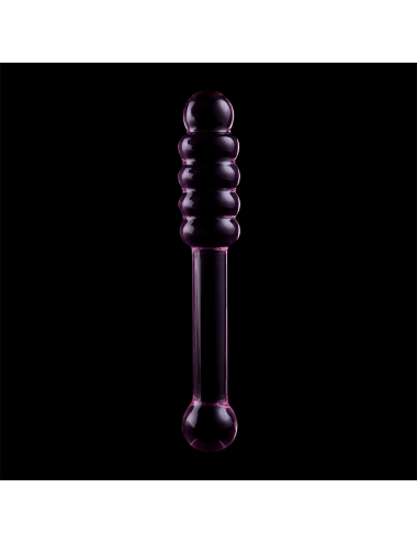 NEBULA SERIES BY IBIZA - MODEL 20 DILDO BOROSILICATE GLASS PINK 20.5 CM -O- 3 CM