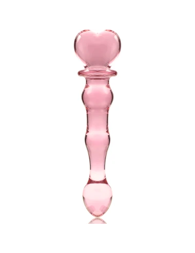 NEBULA SERIES BY IBIZA - MODEL 21 DILDO BOROSILICATE GLASS PINK 20.5 CM -O- 3.5 CM