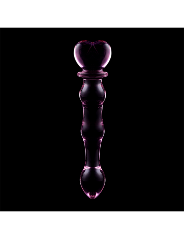 NEBULA SERIES BY IBIZA - MODEL 21 DILDO BOROSILICATE GLASS PINK 20.5 CM -O- 3.5 CM
