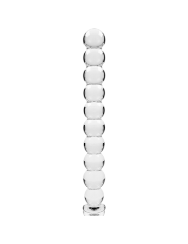 NEBULA SERIES BY IBIZA - MODEL 22 DILDO BOROSILICATE GLASS CLEAR 21.5 CM -O- 2.5 CM