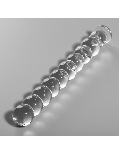 NEBULA SERIES BY IBIZA - MODEL 22 DILDO BOROSILICATE GLASS CLEAR 21.5 CM -O- 2.5 CM