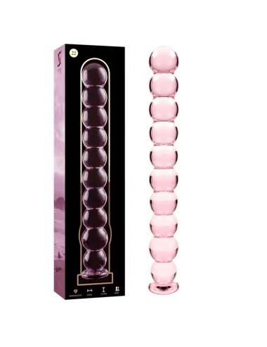 NEBULA SERIES BY IBIZA - MODEL 22 DILDO BOROSILICATE GLASS PINK 21.5 CM -O- 2.5 CM