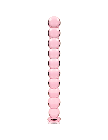 NEBULA SERIES BY IBIZA - MODEL 22 DILDO BOROSILICATE GLASS PINK 21.5 CM -O- 2.5 CM