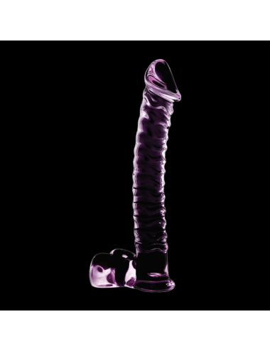NEBULA SERIES BY IBIZA - MODEL 23 DILDO BOROSILICATE GLASS PINK 21.5 CM -O- 4 CM