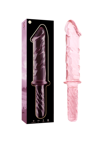 NEBULA SERIES BY IBIZA - MODEL 24 DILDO BOROSILICATE GLASS PINK 28.5 CM -O- 5 CM