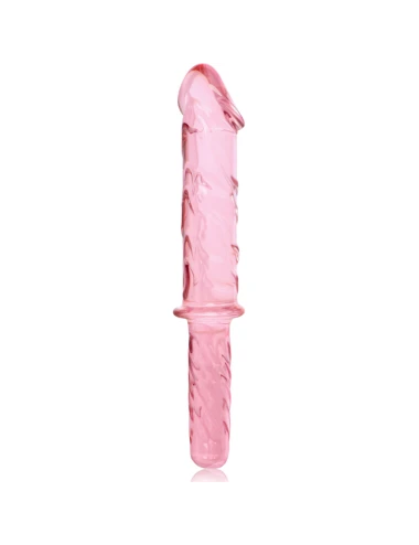 NEBULA SERIES BY IBIZA - MODEL 24 DILDO BOROSILICATE GLASS PINK 28.5 CM -O- 5 CM