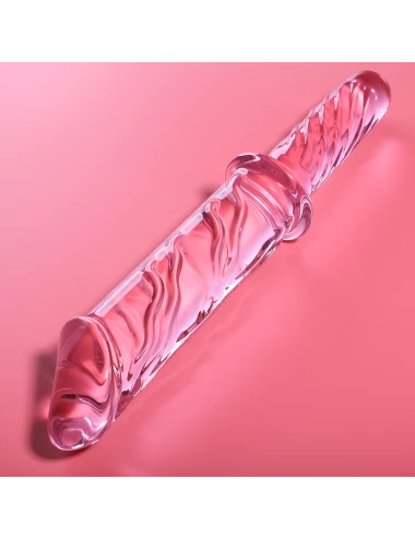 NEBULA SERIES BY IBIZA - MODEL 24 DILDO BOROSILICATE GLASS PINK 28.5 CM -O- 5 CM