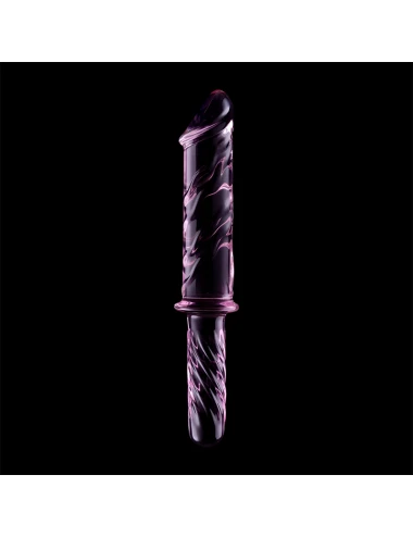 NEBULA SERIES BY IBIZA - MODEL 24 DILDO BOROSILICATE GLASS PINK 28.5 CM -O- 5 CM