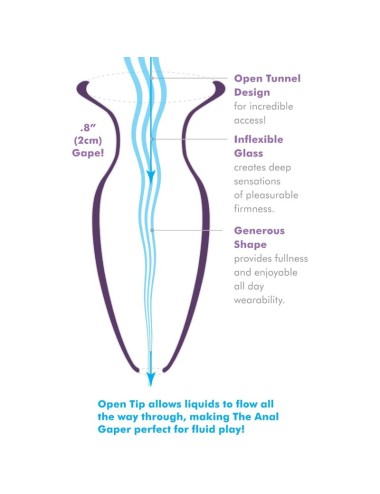 ANAL FANTASY ELITE COLLECTION - ANAL GAPER DILATOR FOR BEGINNERS CRYSTAL SIZE S
