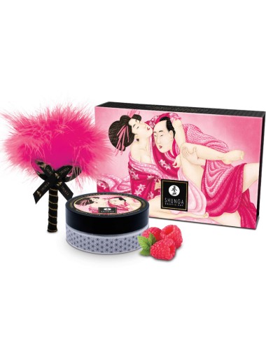 SHUNGA - EDIBLE MASSAGE POWDER KIT RASPBERRY