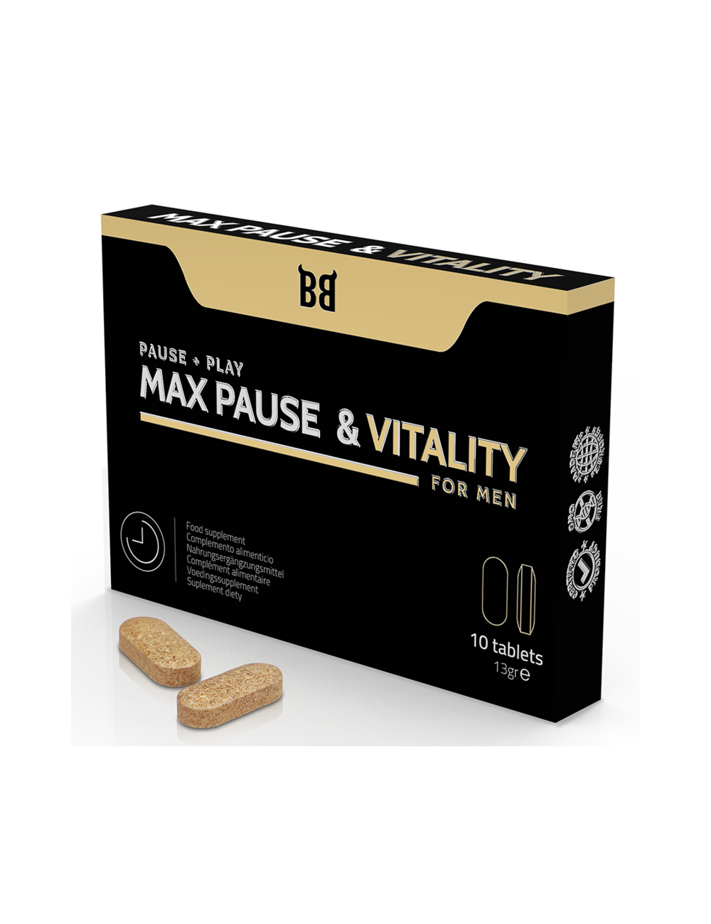 BLACK BULL - MAX PAUSE & VITALITY RETARDANT FOR MEN 10 CAPSULES