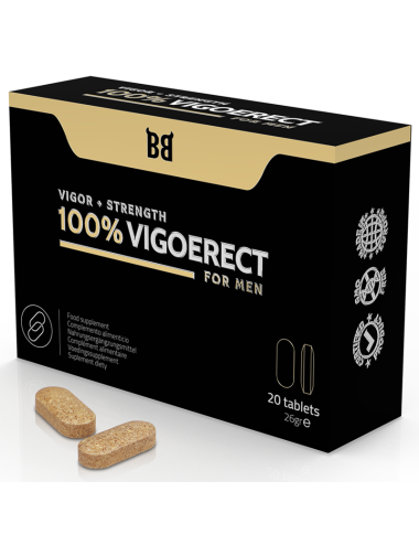 BLACK BULL - 100% VIGOERECT VIGOR + STRENGTH FOR MEN 20 TABLETS