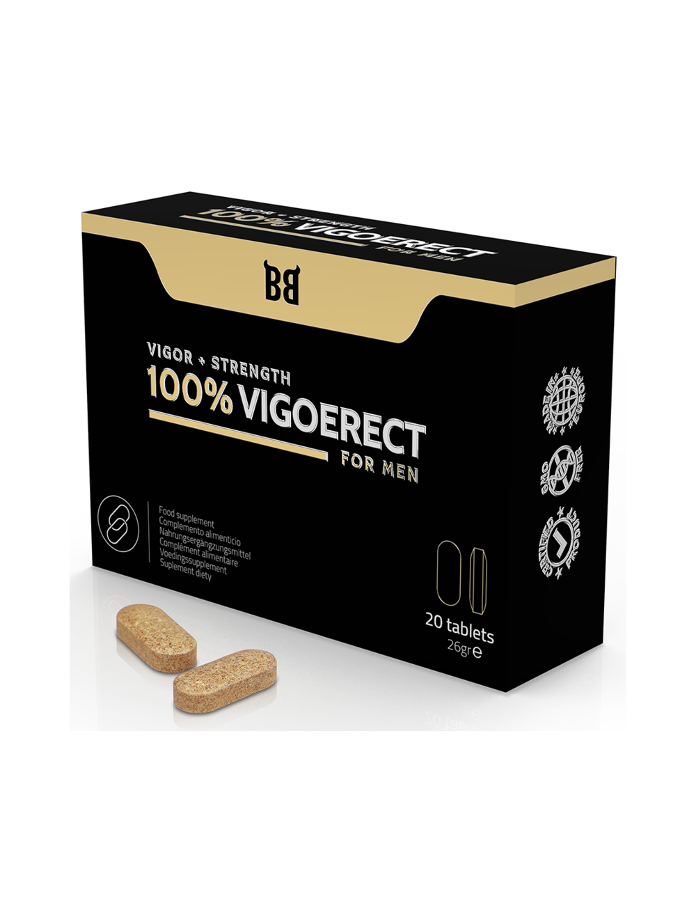 BLACK BULL - 100% VIGOERECT VIGOR + STRENGTH FOR MEN 20 TABLETS BLACK BULL - 100% VIGOERECT VIGOR + STRENGTH FOR MEN 20 TABLETS