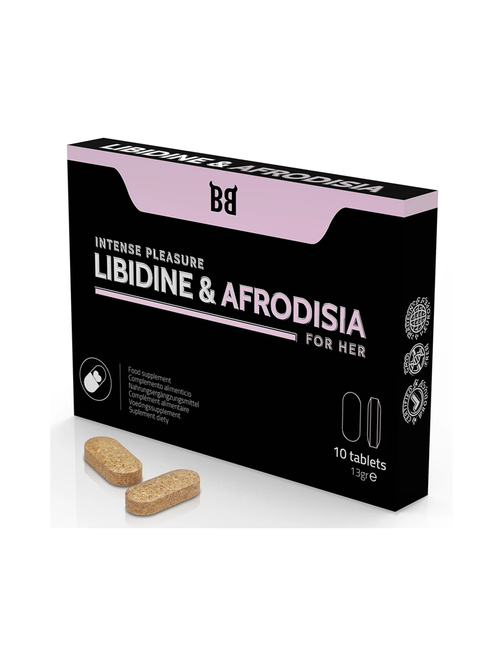 BLACK BULL - LIBIDINE & AFRODISIA INTENSE PLEASURE FOR HER 10 TABLETS