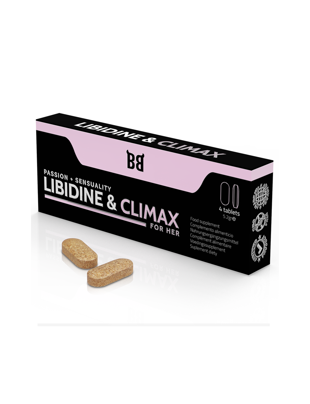 BLACK BULL - LIBIDINE & CLIMAX INCREASE L BIDO FOR WOMEN 4 CAPSULES BLACK BULL - LIBIDINE & CLIMAX INCREASE L BIDO FOR WOMEN 4 CAPSULES