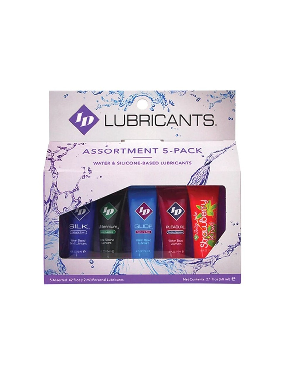 ID JUICY LUBE - ASSORTED 5X LUBRICANT TUBE PACK 12 ML ID JUICY LUBE - ASSORTED 5X LUBRICANT TUBE PACK 12 ML