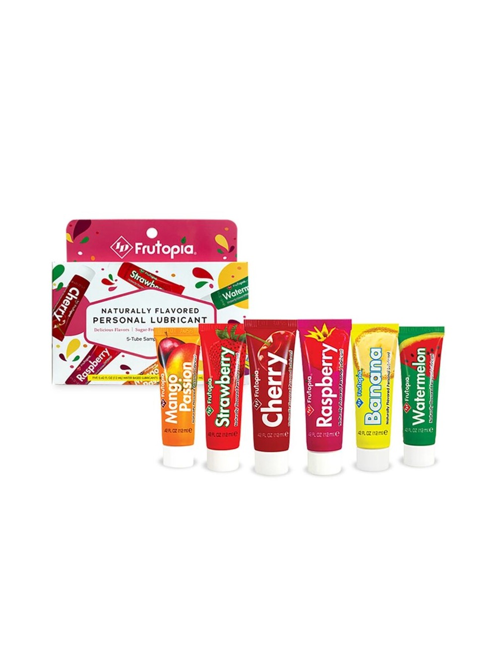 ID FRUTOPIA - ASSORTED LUBRICANT 5 PACK 12 ML ID FRUTOPIA - ASSORTED LUBRICANT 5 PACK 12 ML