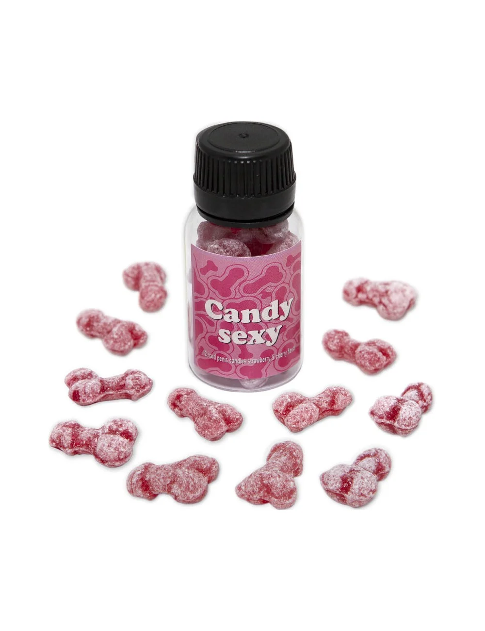 DIABLO PICANTE - CANDY SEXY JAR OF 12 STRAWBERRY-CHERRY FLAVOR GUMMIES DIABLO PICANTE - CANDY SEXY JAR OF 12 STRAWBERRY-CHERRY FLAVOR GUMMIES