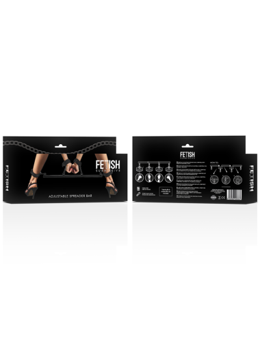 FETISH SUBMISSIVE BONDAGE - ADJUSTABLE SEPARATOR BAR 4 PIECES