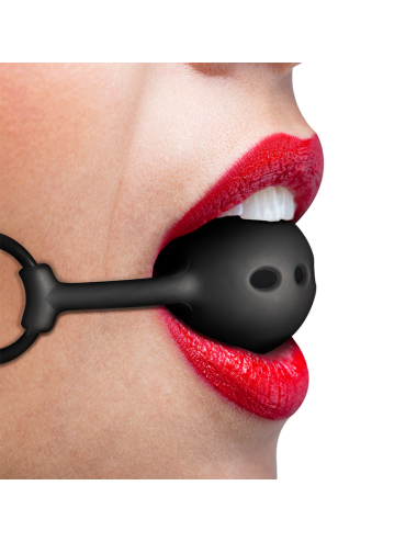 FETISH SUBMISSIVE BONDAGE - BREATHABLE SILICONE BALL GAG