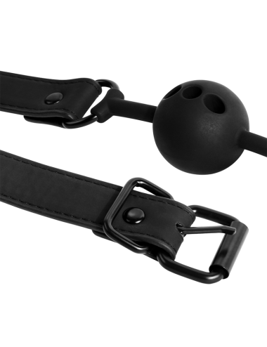 FETISH SUBMISSIVE BONDAGE - BREATHABLE SILICONE BALL GAG