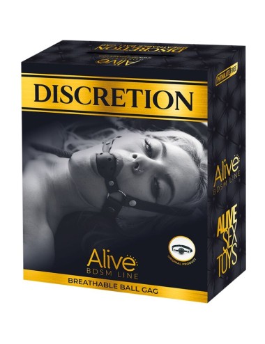 ALIVE - DISCRETION BREATHABLE GAG BLACK