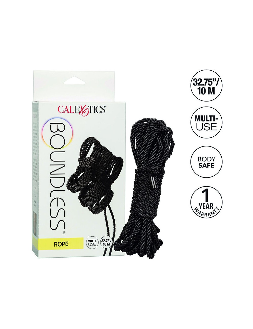 CALIFORNIA EXOTICS - BOUNDLESS ROPE 10M BLACK CALIFORNIA EXOTICS - BOUNDLESS ROPE 10M BLACK