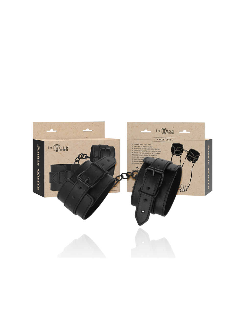 INTENSE FETISH - VEGAN LEATHER ANKLE CUFFS INTENSE FETISH - VEGAN LEATHER ANKLE CUFFS
