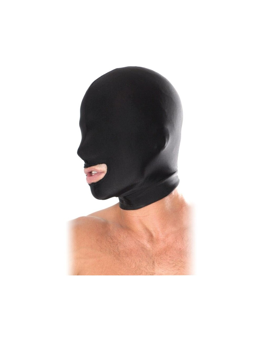 FETISH FANTASY SERIES - OPEN MOUTH HOOD BLACK FETISH FANTASY SERIES - OPEN MOUTH HOOD BLACK