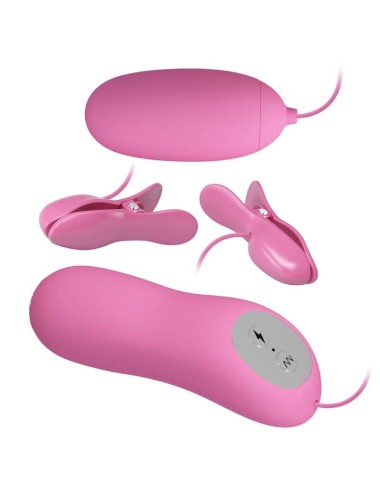 PRETTY LOVE - TWEEZERS WITH VIBRATION AND PINK ELETROSHOCK