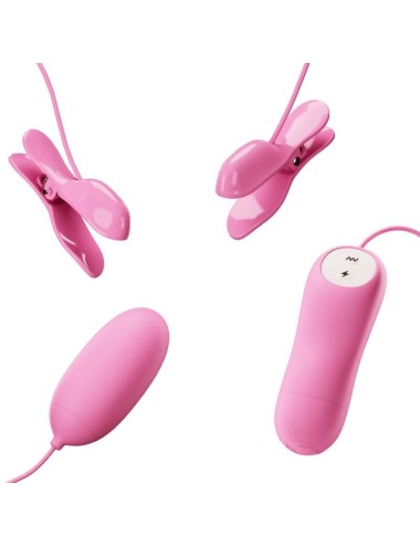 PRETTY LOVE - TWEEZERS WITH VIBRATION AND PINK ELETROSHOCK