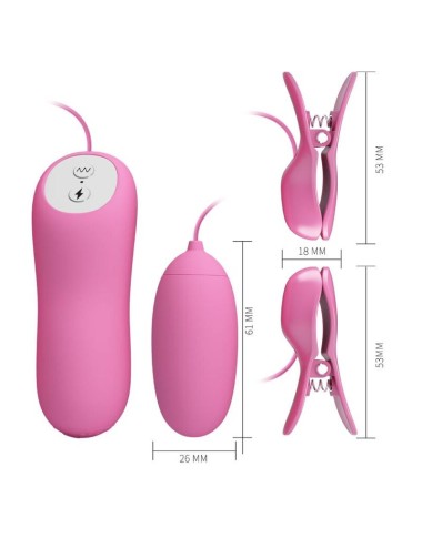 PRETTY LOVE - TWEEZERS WITH VIBRATION AND PINK ELETROSHOCK