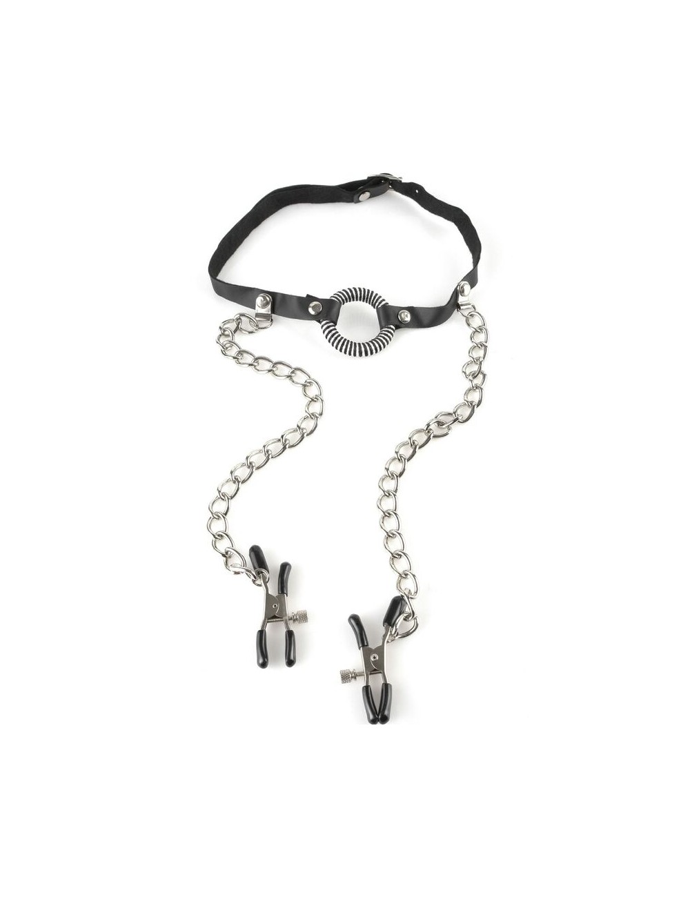 FETISH FANTASY SERIES - GAG WITH NIPPLE CLAMPS