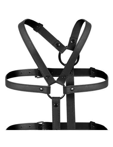 FETISH SUBMISSIVE BONDAGE - ADJUSTABLE HARNESS TORSO AND ARMS